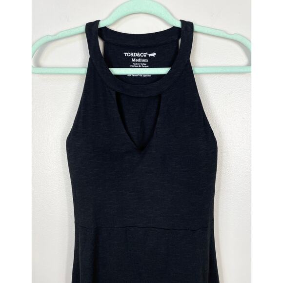 Toad & Co Avalon Dress Black Medium Fit Flare Outdoors Athletic Sporty - Picture 4 of 11